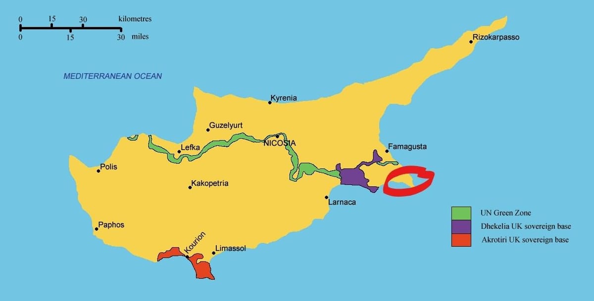 Mapa каппарис-Cypr