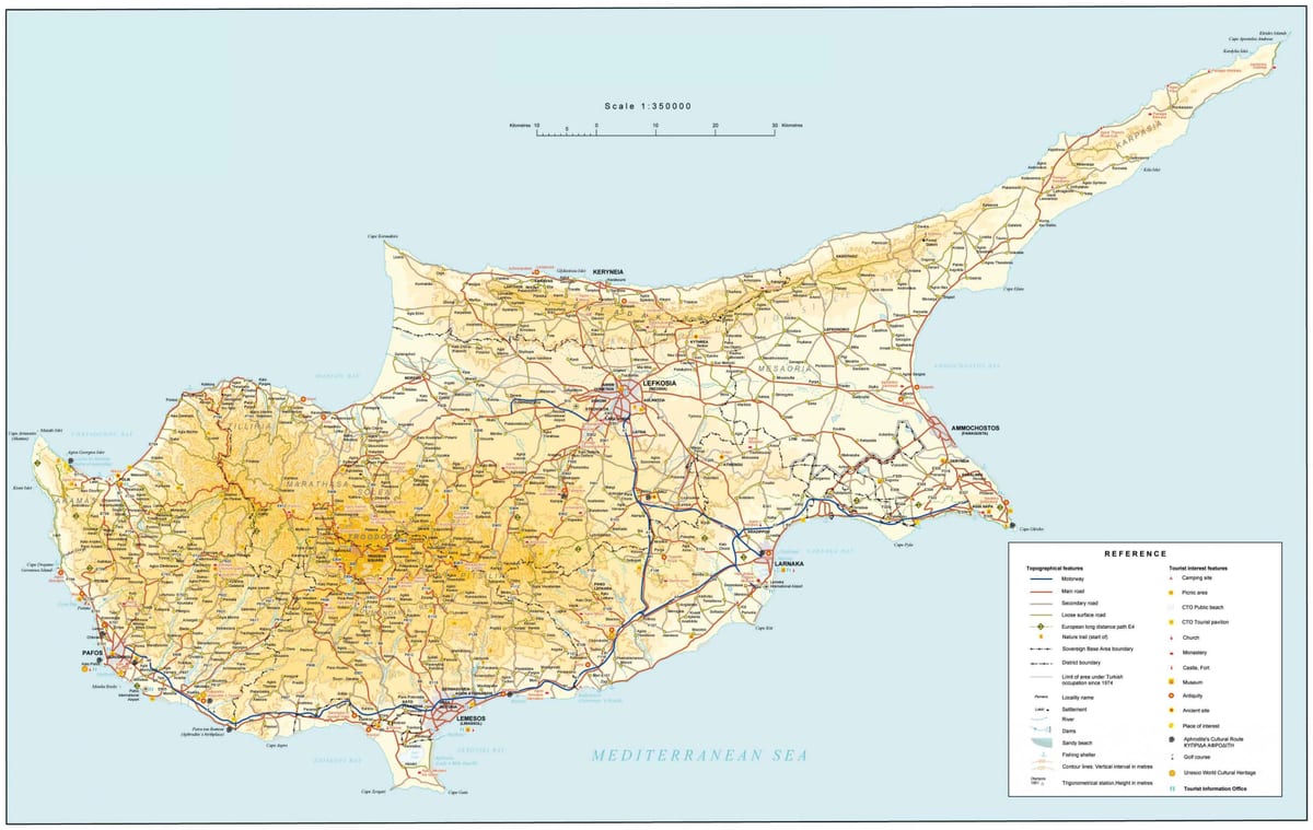 Mapa E4 Cypr