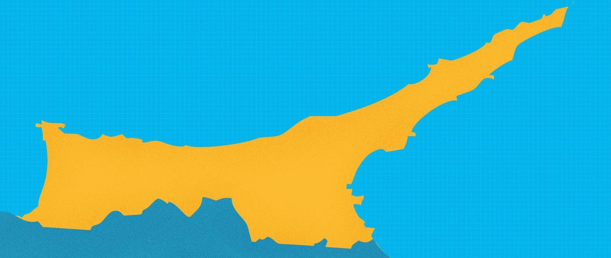 Mapa Cypru Północnego ośrodki