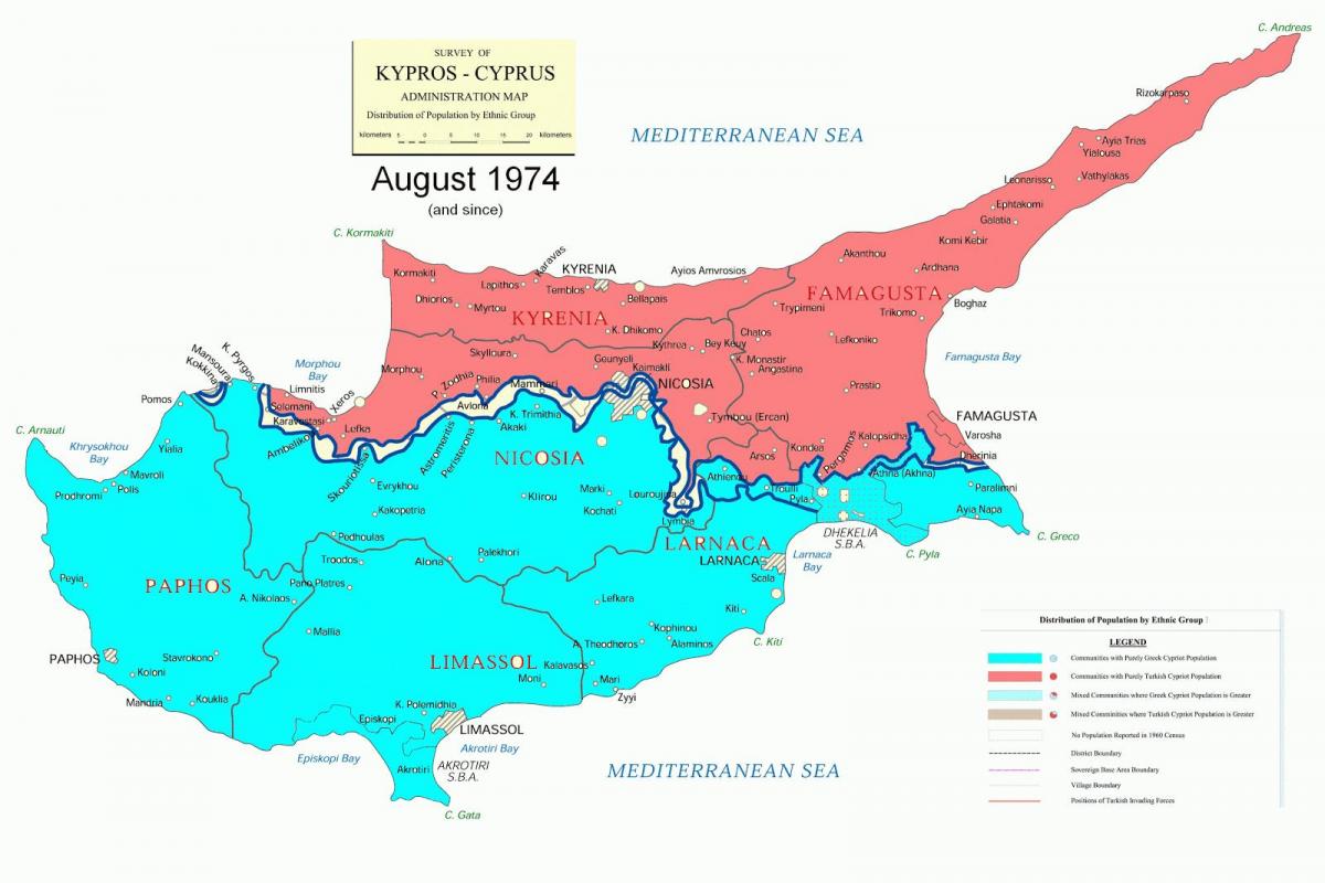 Mapa Cypru ds.