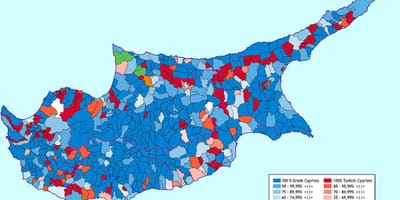 Mapa Cypru etniczne