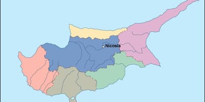 Mapa Cypru wektor