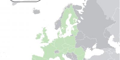 Na mapie Europy na Cyprze