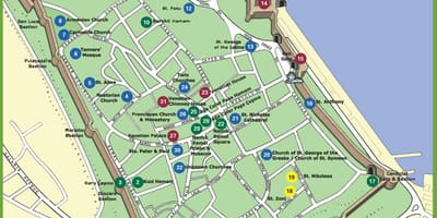 Mapa famagusta na Północnym Cyprze