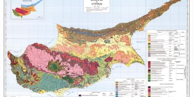 Cypr mapa geograficzna