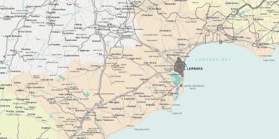 Mapa w larnace Cypr