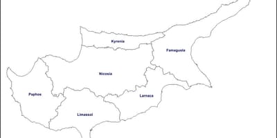 Mapa Cypru obwód