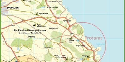 Mapa ulic протараса Cypr