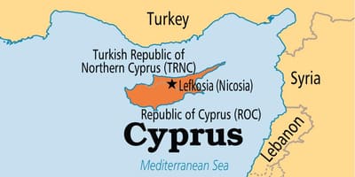 Republika Cypru mapie